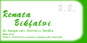 renata bikfalvi business card